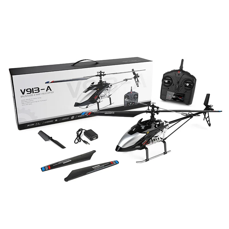 WLtoys V913 updated V913-A 2.4G 4CH Single-Propeller 70cm RC Helicopter Built-In Gyro toys r/c helikopter model