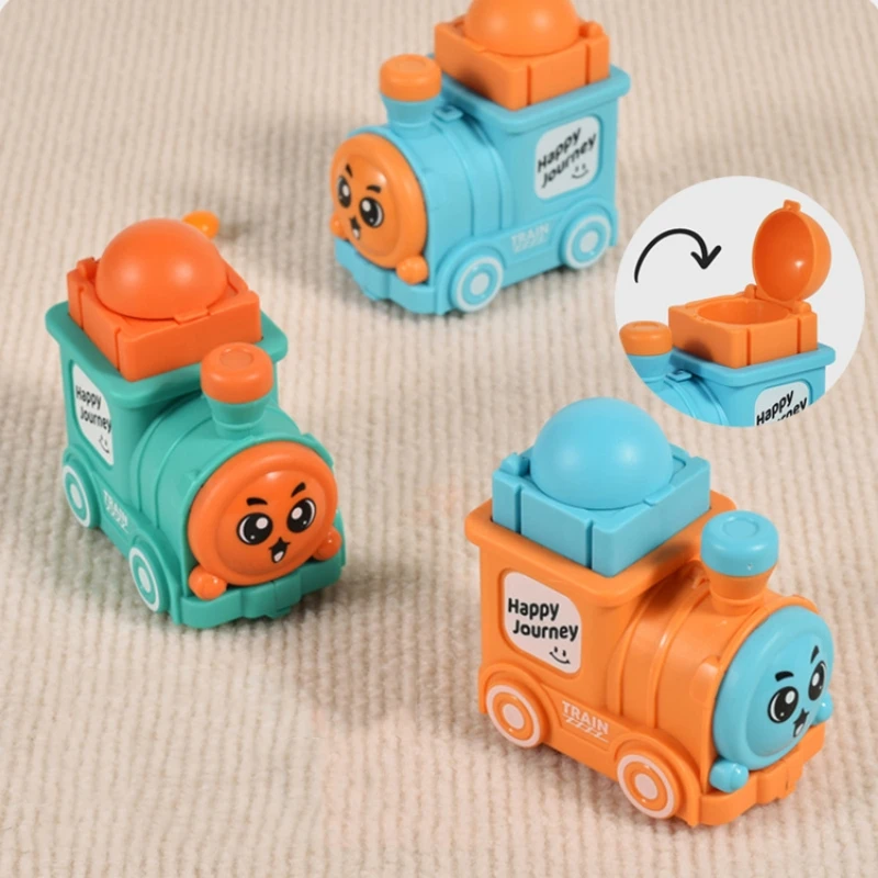 Baby Spielzeug Auto Mini Drücken und Gehen Fahrzeuge Cartoon Zug Spielzeug Montessori Lernspiel Trägheit Zurückziehen Autos Kindergarten Geschenk
