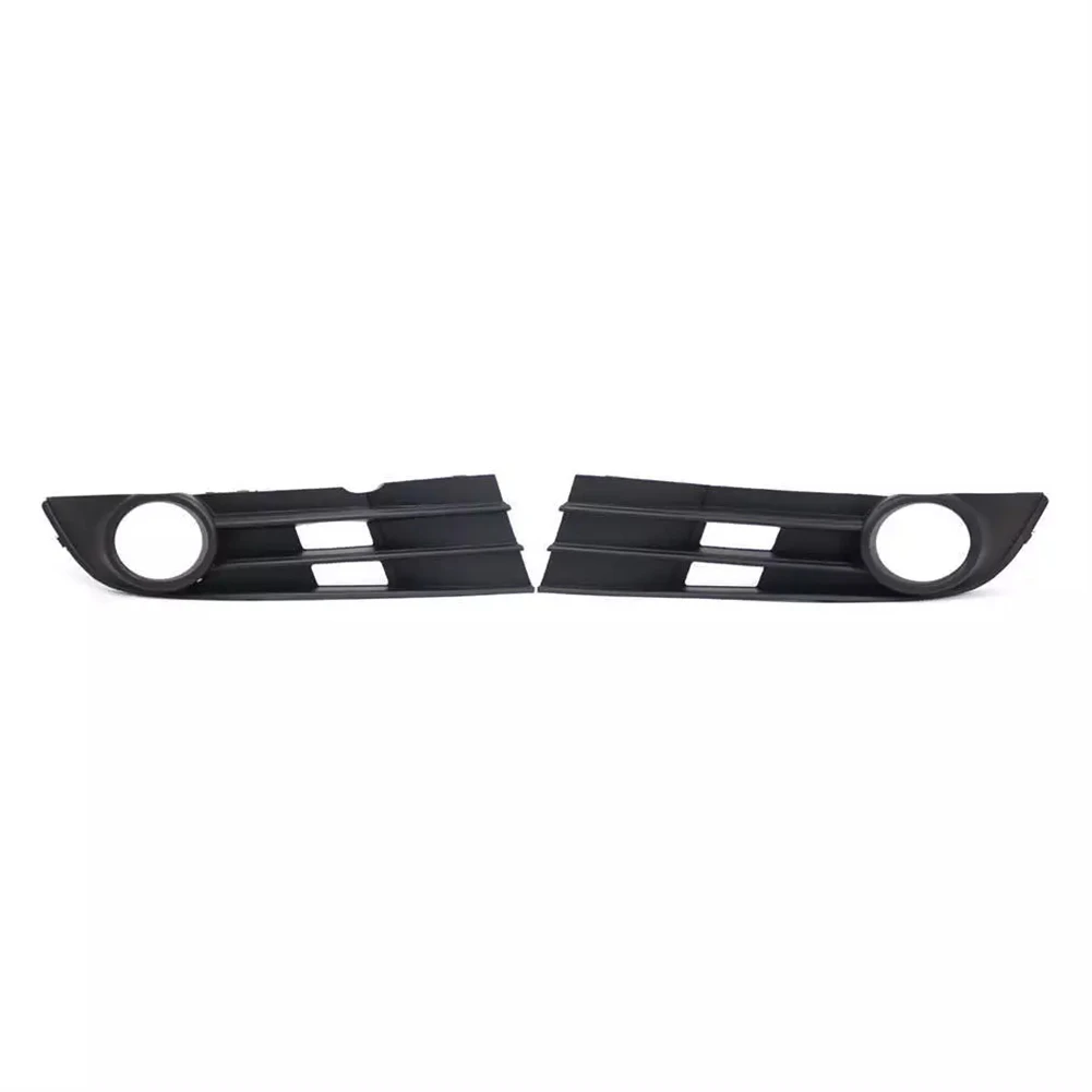 

2PCS Front Bumper Fog Light Grille Cover With Hole 1T0853665F 1T0853666F For VW Touran 2007-2010 Pair