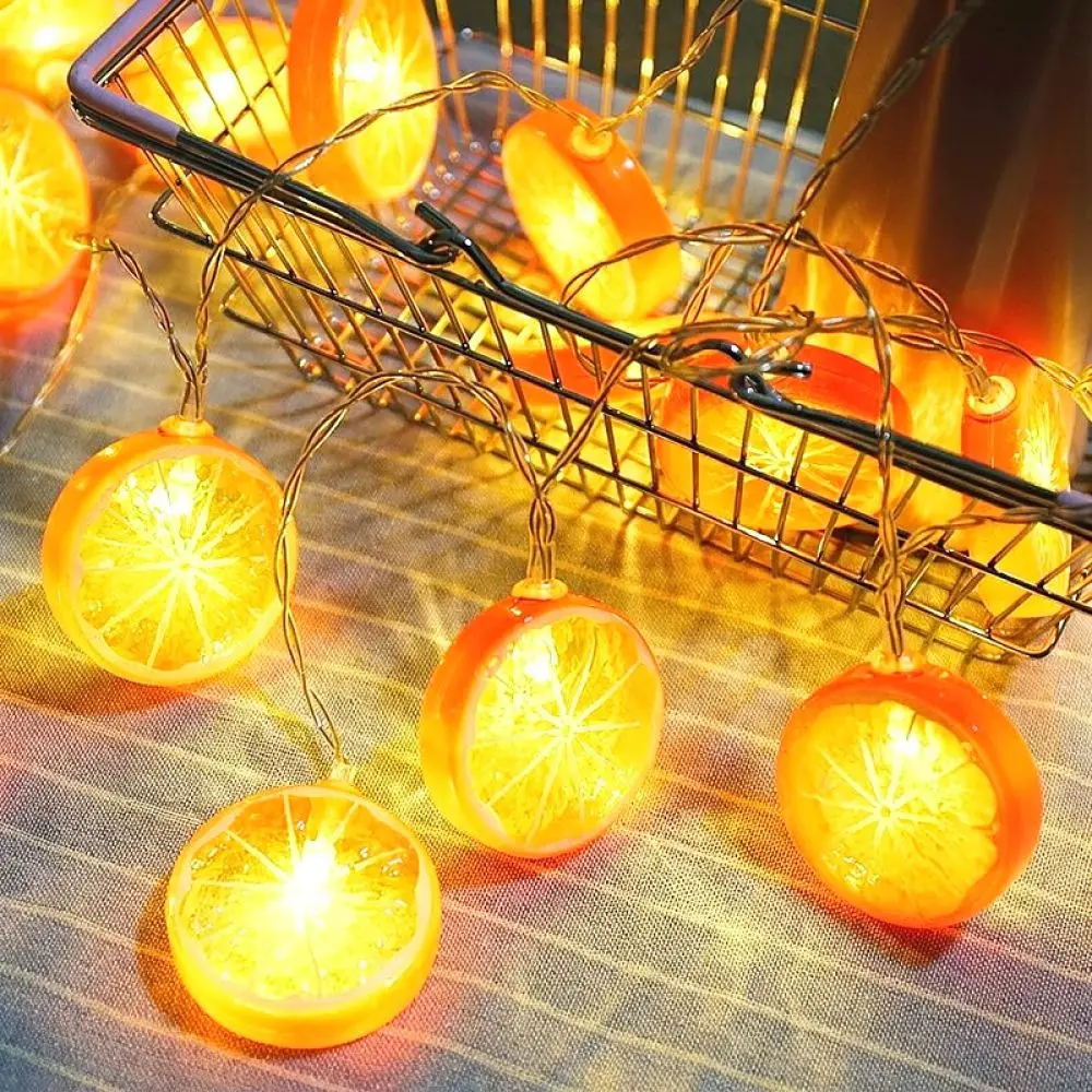 LED LED Fruit Theme Hanging String Light Outdoor Decor For Camping Picnic Night Market Booth Lemon Watermelon Party Lamp - Aliexpress Deal