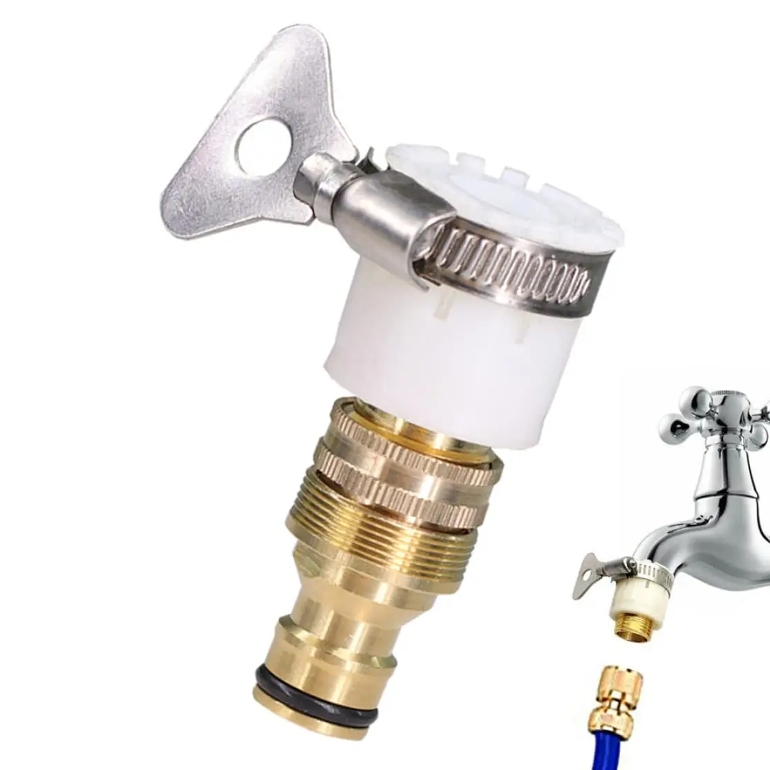15-23mm Universal-Schlauchadapter Wasserhahn-Verbinder Garten-Wasserhahn-Adapter Bewässerungswerkzeuge Wasserschlauch-Rohrverbinder