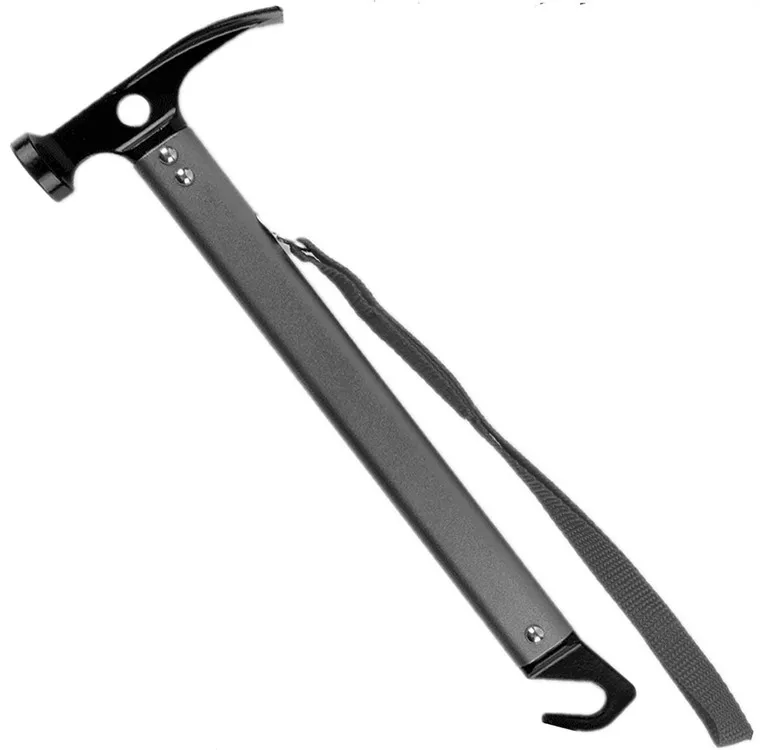 Martello OEM con impugnatura sicura in lega di alluminio per martello da campeggio per escursioni all'aperto