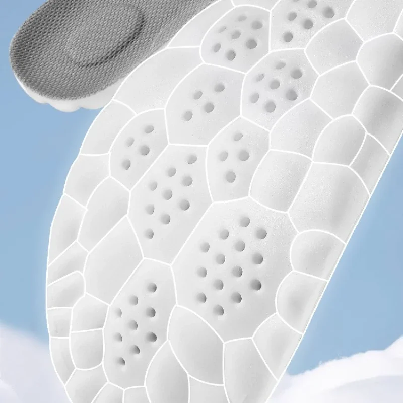 4D اللاتكس الرياضة النعال لينة عالية المرونة منصات الأحذية تنفس تشغيل سلة الحذاء وحيد قوس دعم العظام إدراج للجنسين #5