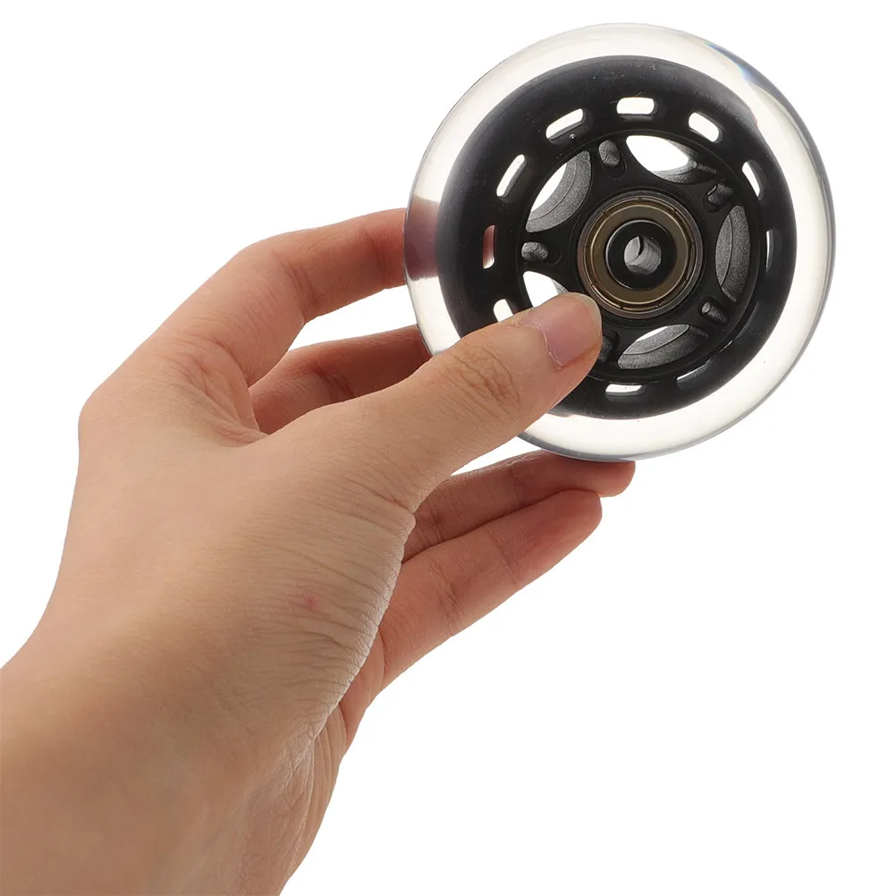 4pcs Transparent Replacement Wheels For Luggage Silent Wheels 2.5 Inch Furniture Luggage Replacement Roller Skate Bearings
