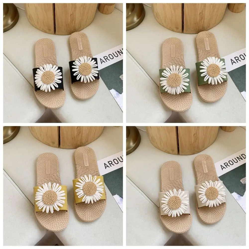 

Элегантные тапочки на плоской подошве из ПВХ с цветочным принтом, милые женские тапочки в богемном стиле, пляжная обувь, Нескользящие шлепанцы, пляжные шлепанцы