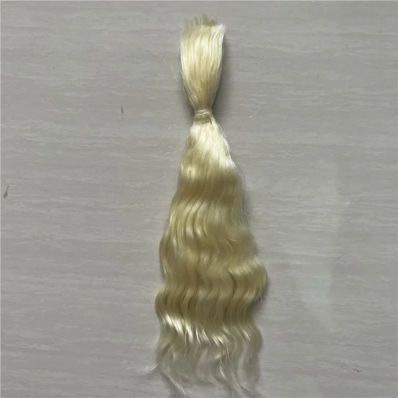 Mais recente boneca reborn mohair peruca premium laranja azul luz marrom mohair macio reborn bebê boneca acessórios