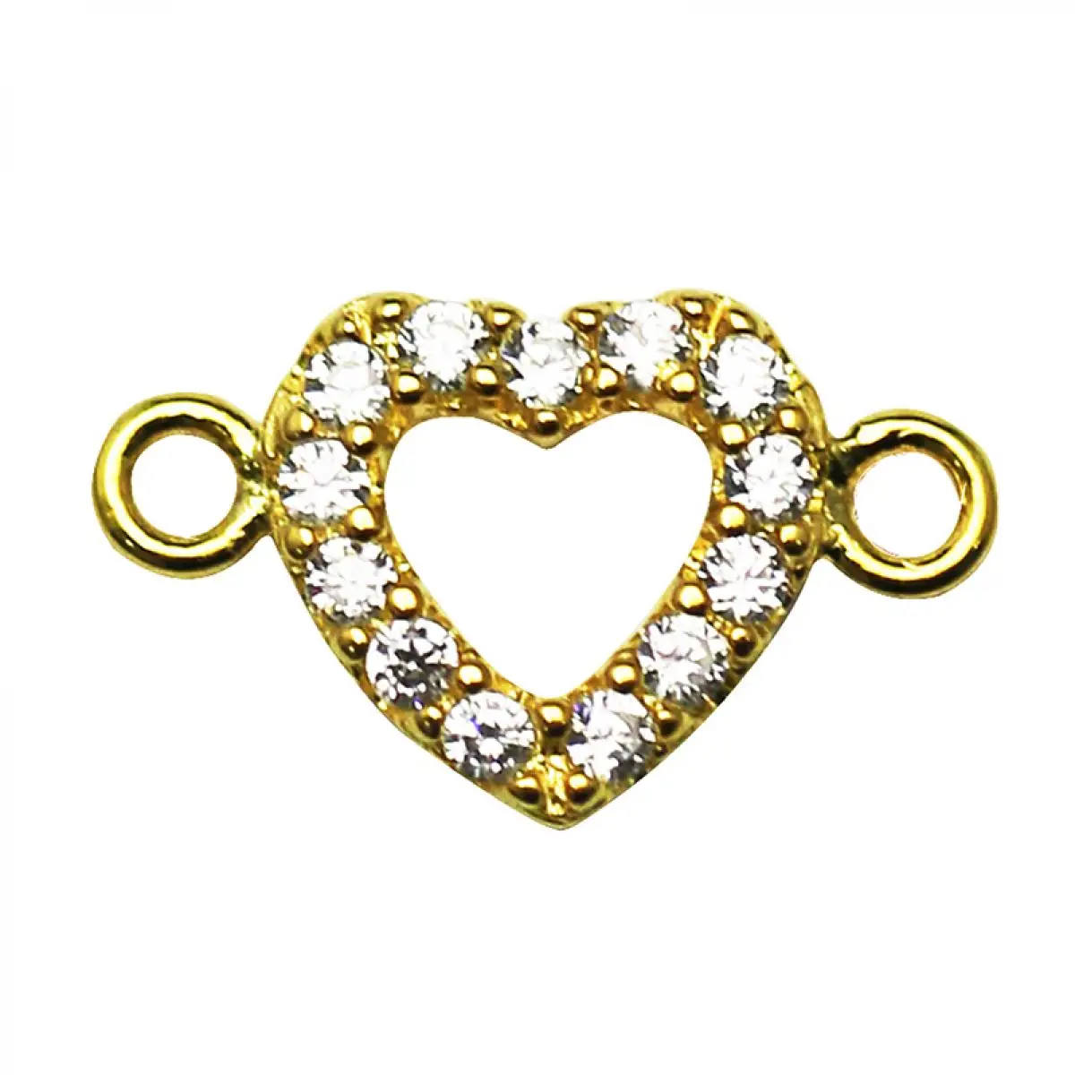 Beadsnice 925 الفضة الاسترليني شكل قلب موصل المجوهرات اليدوية صنع سوار العنصر لها ID21429