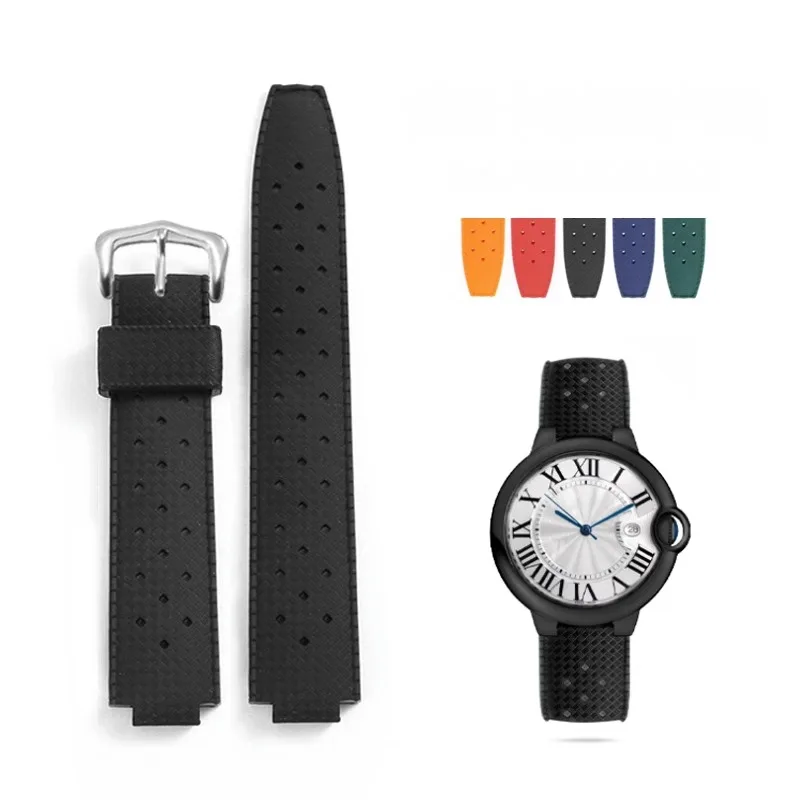 

Silicone Watch Strap With Substitute Blue Balloon/Darth Vader Series Male Interface Rubber Watchbband With 20/22mm