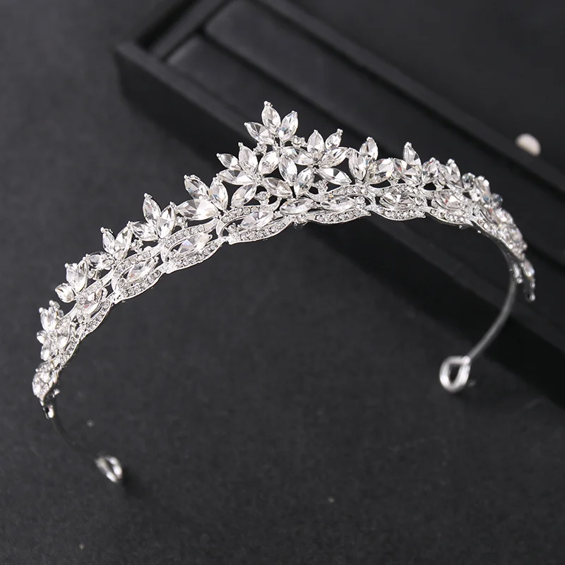 Crystal Tiaras And Crowns For Women Party Rhinestone Prom Diadem Headband Bridal Wedding Hair Accessories Jewelry Crown Tiara image 3