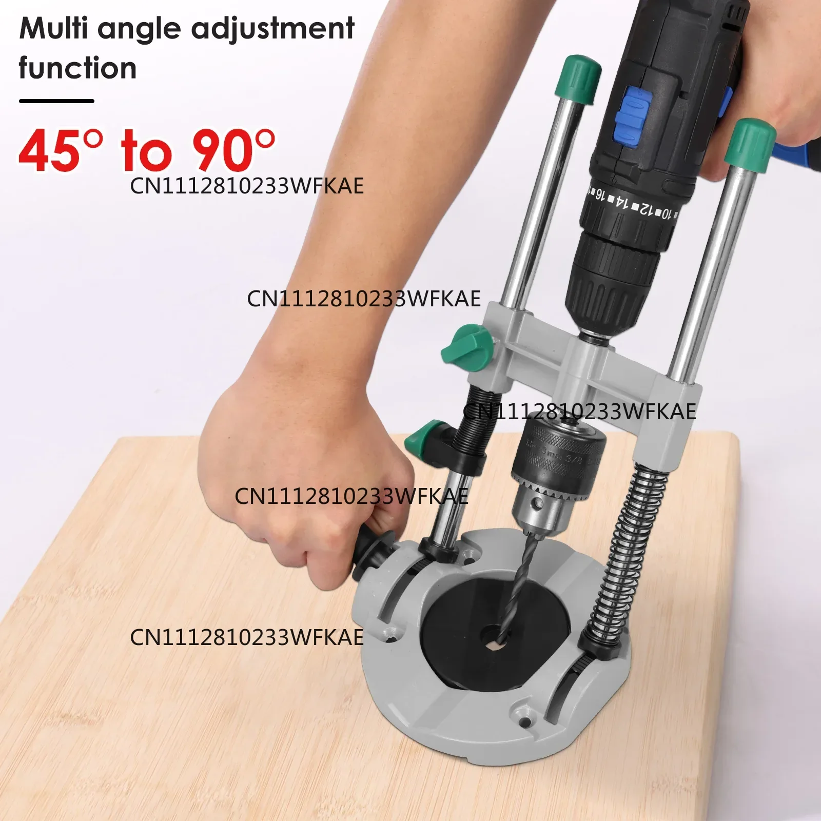 Multi Angle Drill Guide Multifunctional Drill Guide Stand Precise 45°-90° Angle Electric Drill Holder Stand Universal Drilling