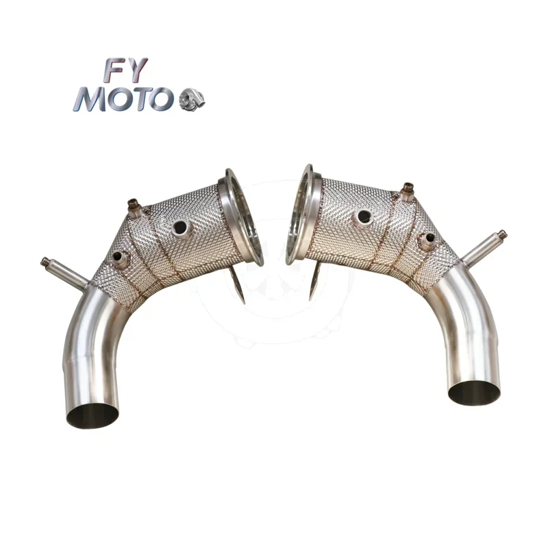 Exhaust Downpipe for Por sche 992 3.0L DFI 2020 SS304 with Heat Shield