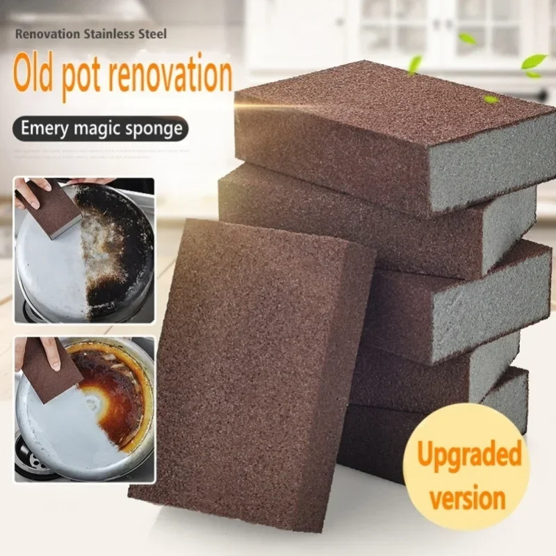 Wonder Magic Sponge Eraser Carborundum Removing Rust Cleaning Brush Cooktop Pot Descaling Scrub Dady Kitchen Reusable Washable