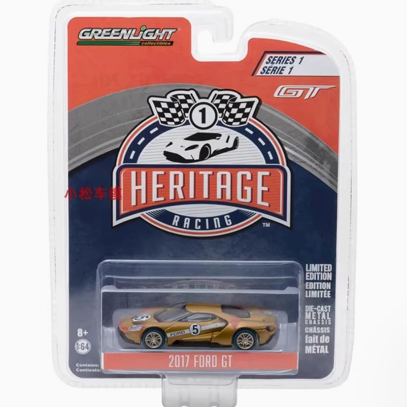 Greenlight Diecast 1:64 Skala 2017 Ford GT Model Samochodu Ze Stopu Kolekcja Ekspozycyjna Zabawka Prezenty Pamiątki