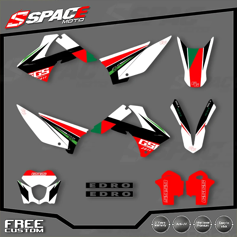 

SPACE Custom Motorcycle Graphics Background Decal for GASGAS Decals Stickers Kits 2010 2011 EC MC 02