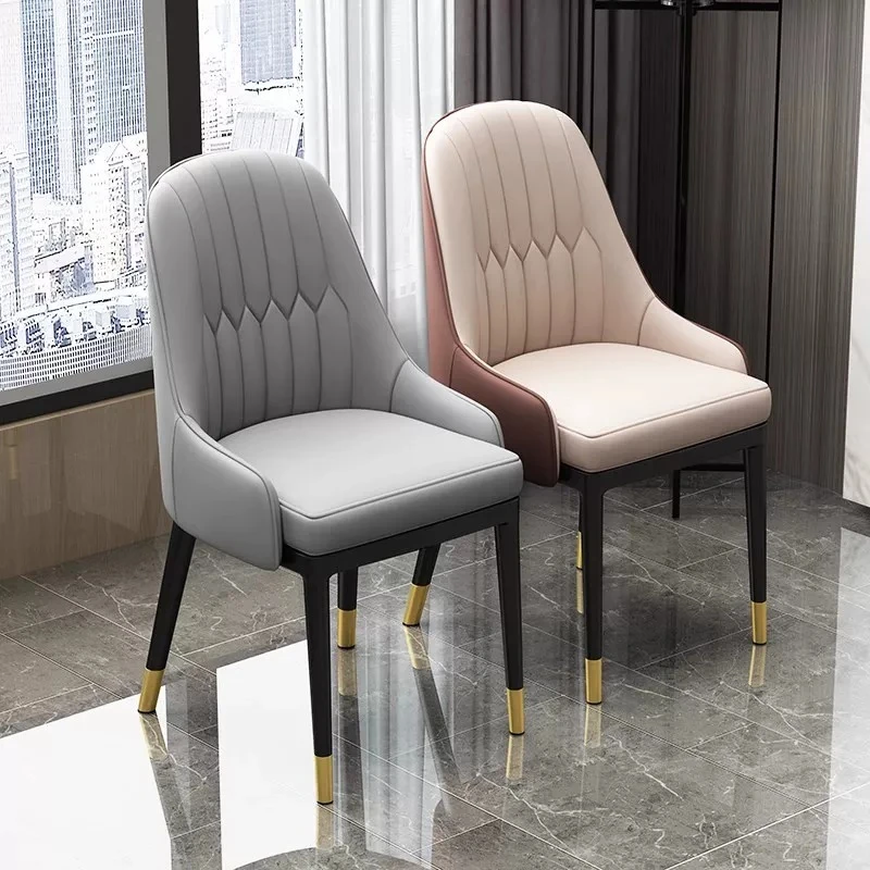 

Modern Nordic Chairs Ergonomic Office Design Vanity Dining Chair Leather Wedding Cadeiras Salas De Jantar Hotel Furniture