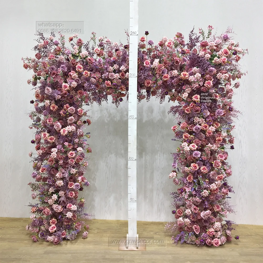 Artificial Flower Arch Flower Round Wedding Arch Flower Arch Stage Backdrop Arrangement Wedding Decoration Hot Sale