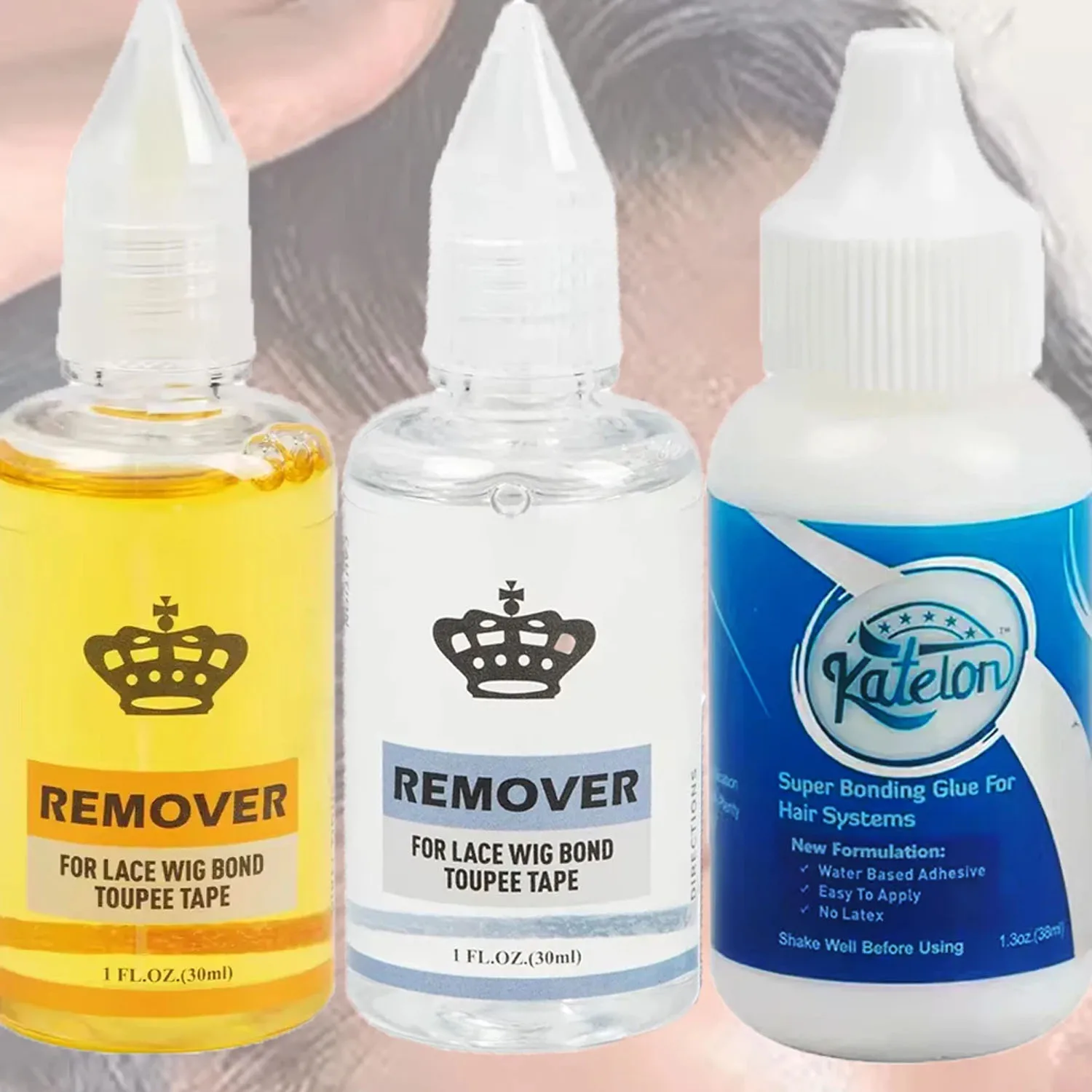 

Оптовая продажа, клей для волос, 38 мл, парик, кружевной парик, профессиональный невидимый биологический клей для кожи головы, водостойкий желтый/белый для удаления 30 мл