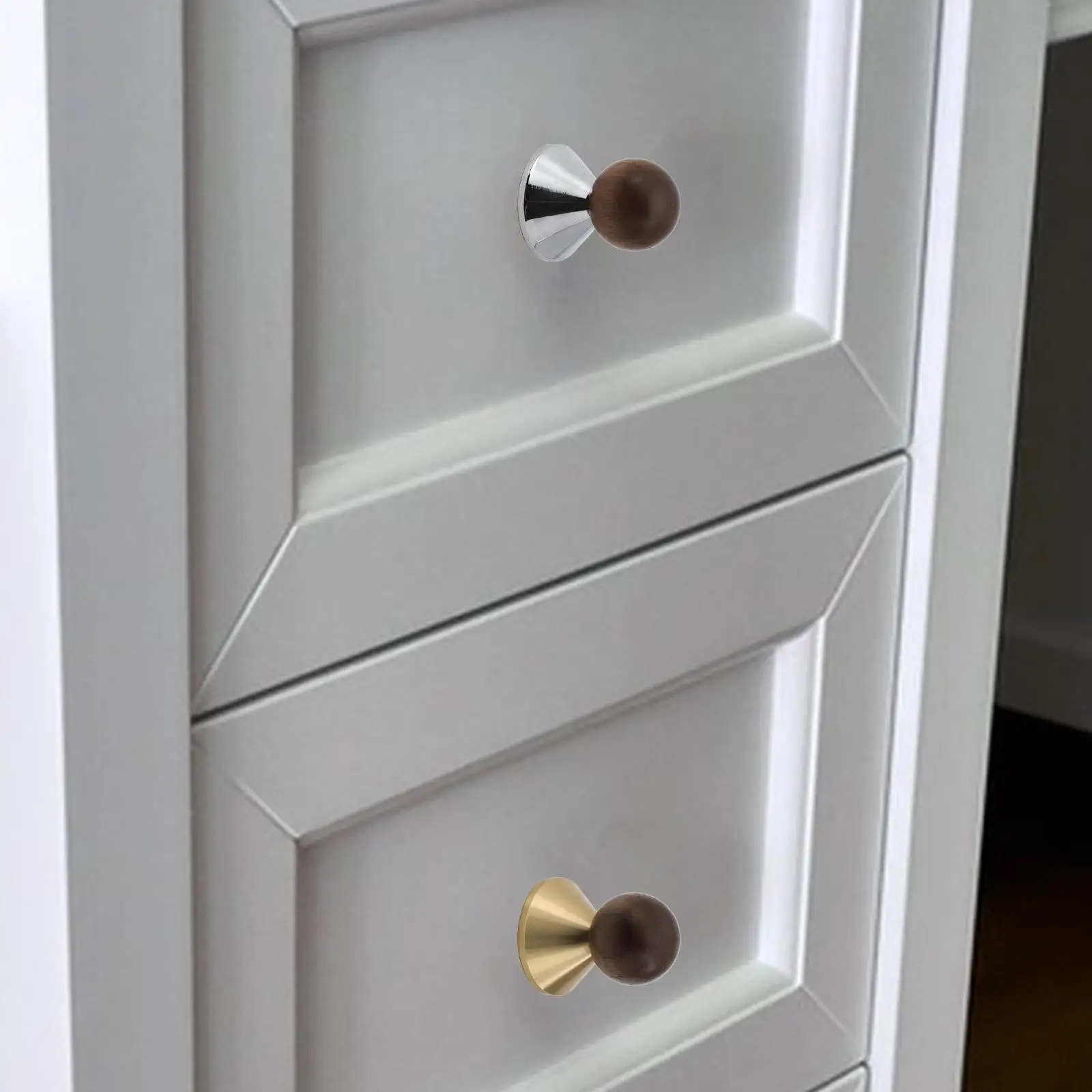 

Wooden Drawer Pulls Utility Kitchen Cabinet Pulls for Bathroom Door Dresser
