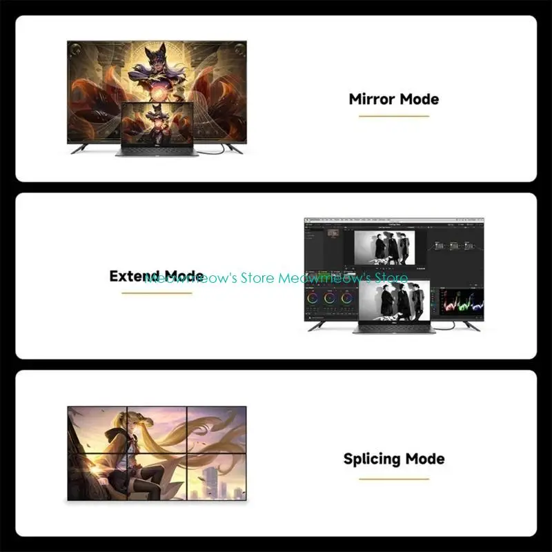 W91A 4K60HZ سلك الفيديو مع محول الزاوية اليسرى 4K UHD DisplayPort1.2 يدعم الكبلات 21.6 جيجابت في الثانية نقل النطاق الترددي