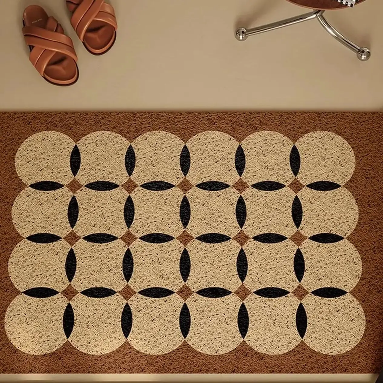 

Absorbs Dirt Door Rug Hallway Mat PVC Doormat Cuttable Entrance Rug Hallway Mat Entrance Mat Under The Door