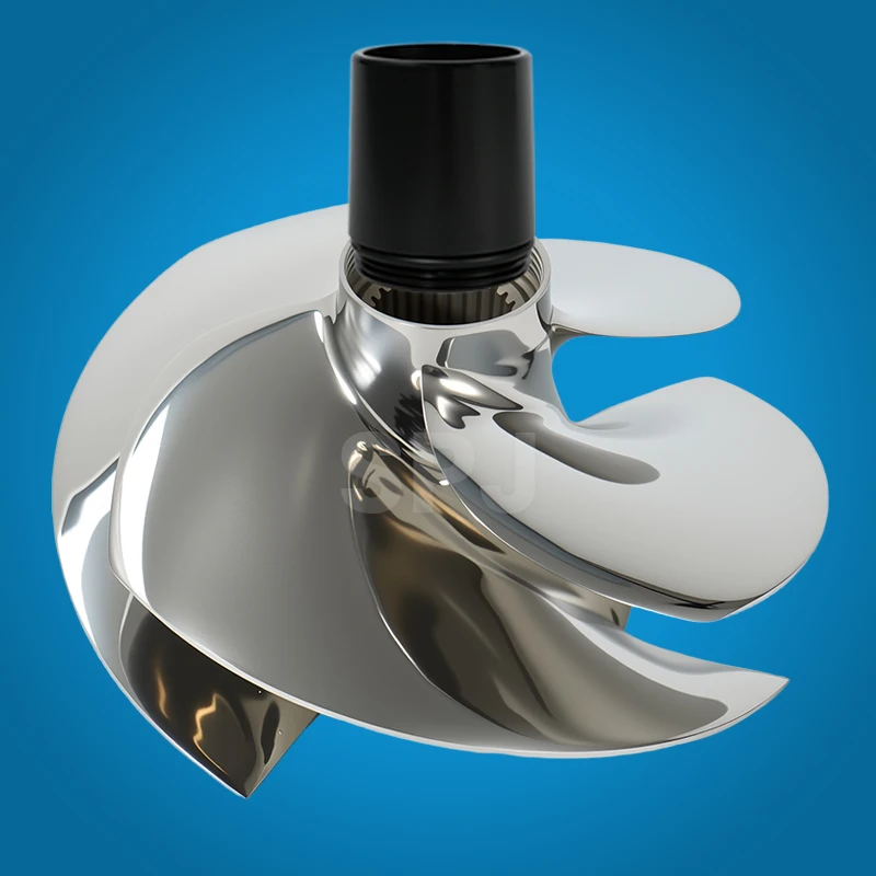 Polished Surface Jet Ski Impeller Fit Seadoo RXT-230 /GTX-230 4 Blades 161mm Diameter 13/16 Pitch  with Seal Hub