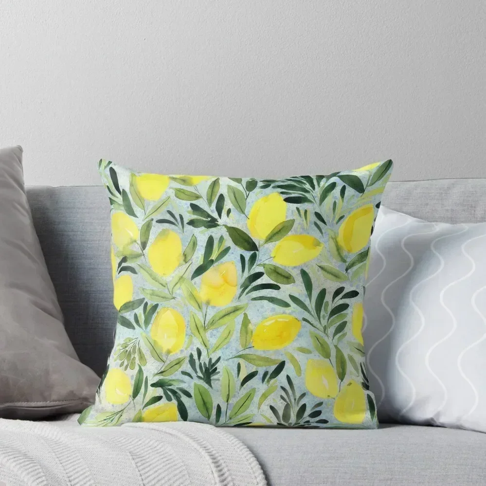 

Lemons Throw Pillow Couch Pillows home decor items Custom Cushion Photo luxury decor pillow