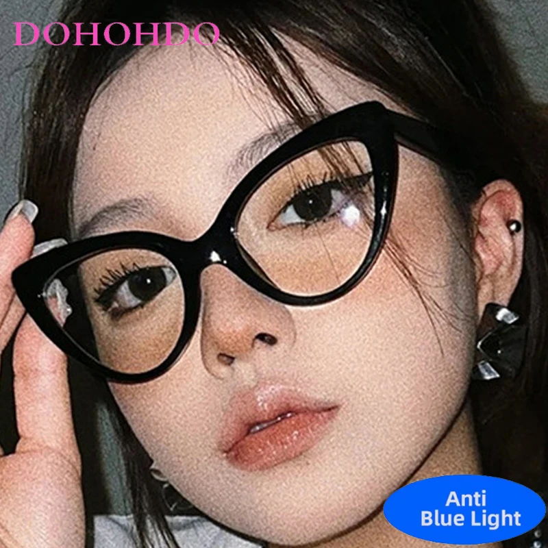 

Модные брендовые очки Y2K «кошачий глаз», синий свет, блокирующие очки для женщин и мужчин, модные оптические очки с защитой, компьютерные очки, женские