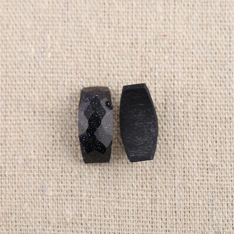 B&F Nugget Blue Glodstone Pendant Beads, Handmade Natural stones beads, Polished Stones for jewelry Making Supplies