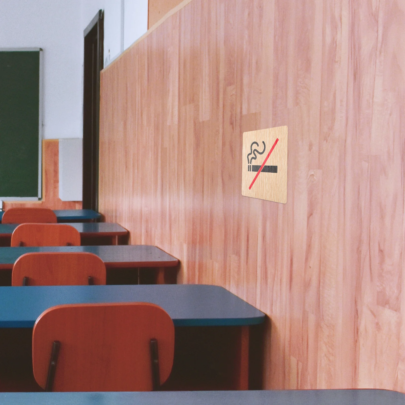 4 قطعة علامة الخشب ممنوع التدخين لوحة تحذير مستطيلة لمطعم فندق مكتب مكان عام مؤشر عدم التدخين حركة المرور