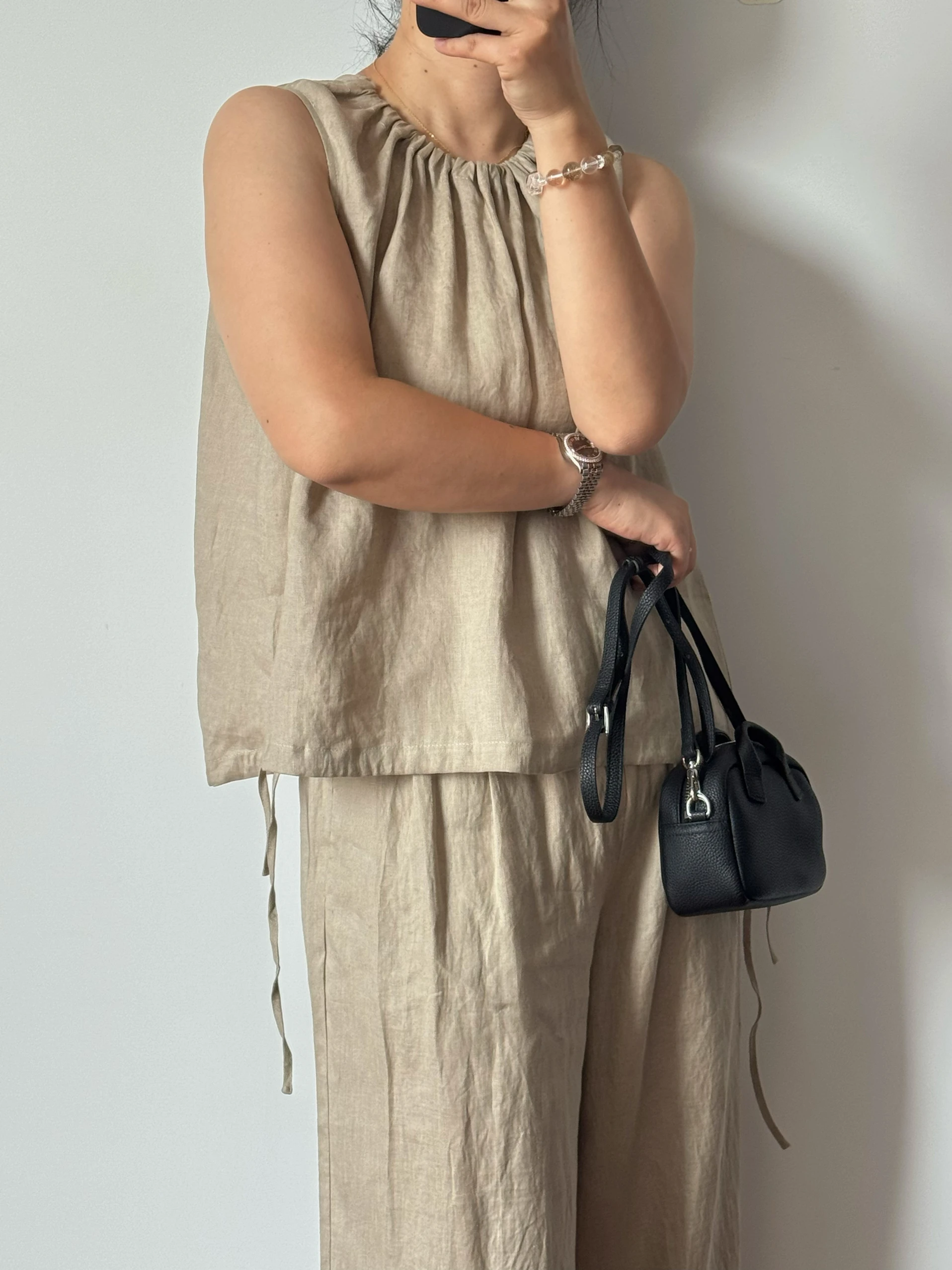 

Летняя новинка Upstr | Удобный простой льняной комплект из жилета и брюк в стиле Old Money для женщин, для повседневной носки, из хлопка