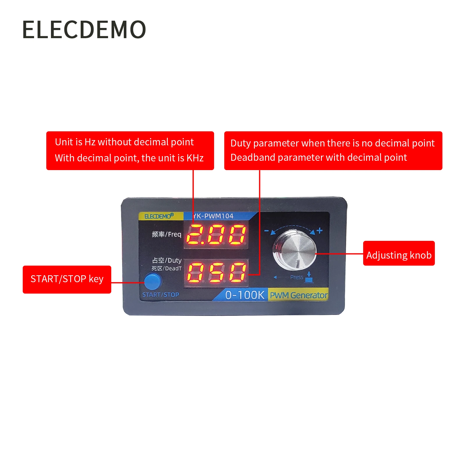 PWM pulsa gelombang persegi generator sinyal gelombang persegi panjang siklus tugas frekuensi pita mati driver PWM pelengkap dapat disesuaikan