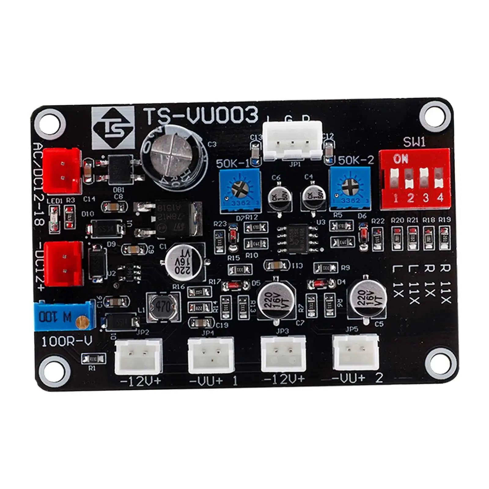 DIY VU Meter Driver Board Digital Audio Level Indicator with Backlight for Automotive Sound Module 3000 RMS