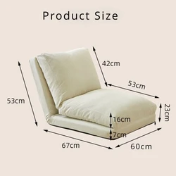 Nordic Human Dog Bed Lazy Sofa Can Lie Down and Sleep Single Person Tatami Huge Folding Balcony Bedroom Small Sofas Lounge Chair