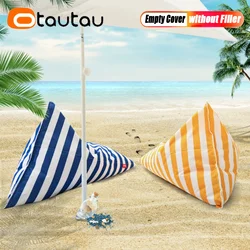 OTAUTAU Outdoor Bean Bag Pouf Cover Without Filler Garden Beach Swim Pool Floats Puff Camp Lounger Waterproof Frameless SF076
