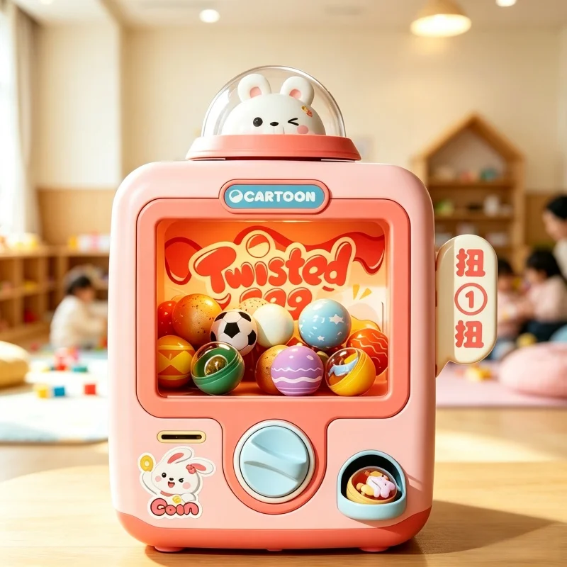 Children Desktop Game Machine Surprise Blind Ball Coin Play Mini Clip Doll Claw Arcade Machine Birthday Christmas Toys for Kids