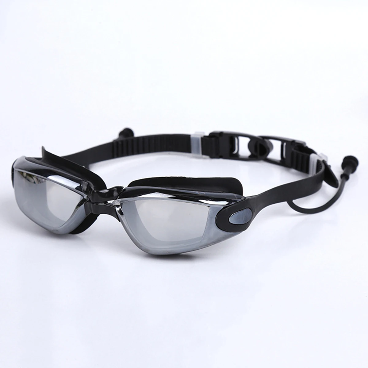 

Adult Swimming Goggles Anti Fog UV Protection Sports Swim Glasses Sets Ear Plug Nose Clip Adjustable Lightweight