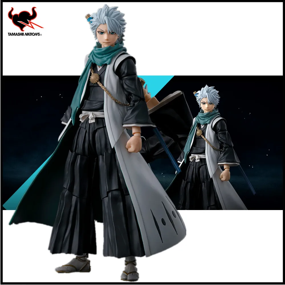 

In Stock Original Anime Figures Bleach S.H.Figuarts Hitsugaya Toushirou Action Figure PVC SOLID AND SOULS Toys Collection