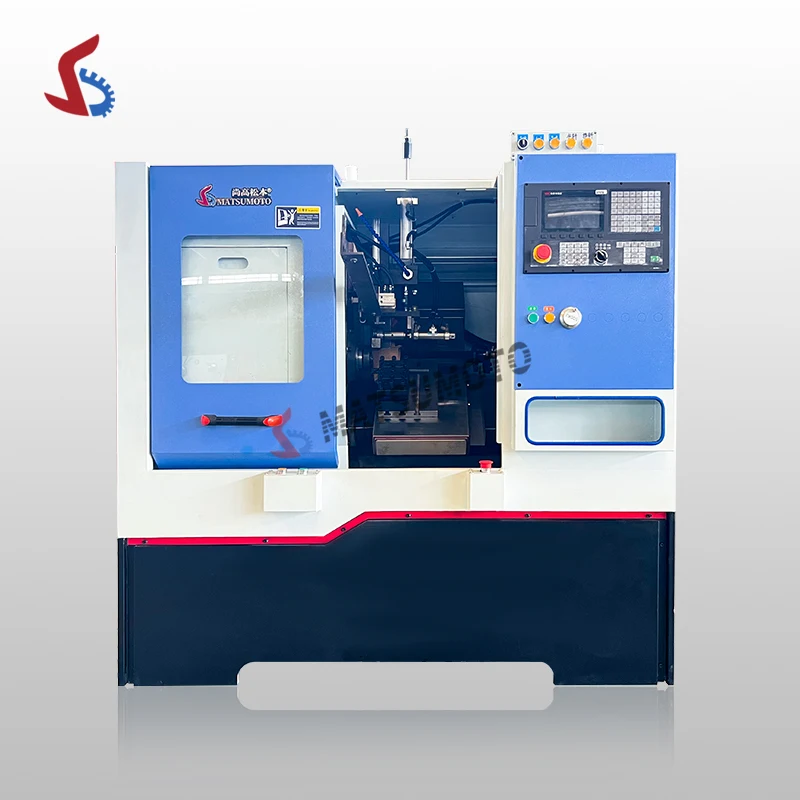 Alimentação automática oblíqua CNC Torno Hine, pequena cama inclinada, alta precisão, Tck40