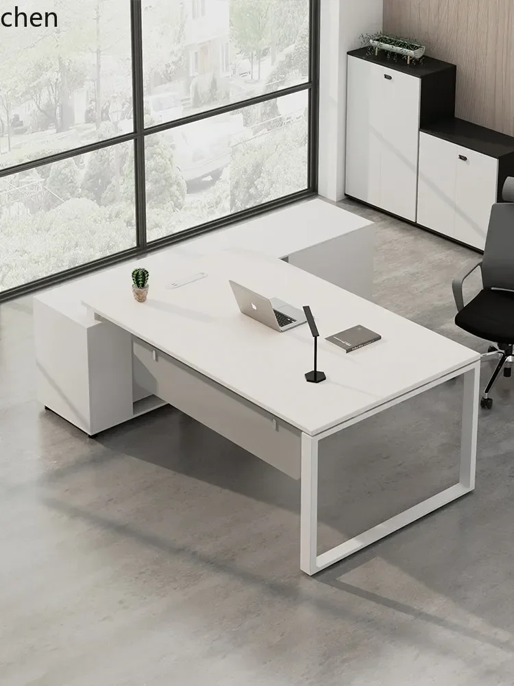 

PYH Boss Office Furniture Simple Modern Executive Desk President Desk Supervisor Manager Desk and Chair Set