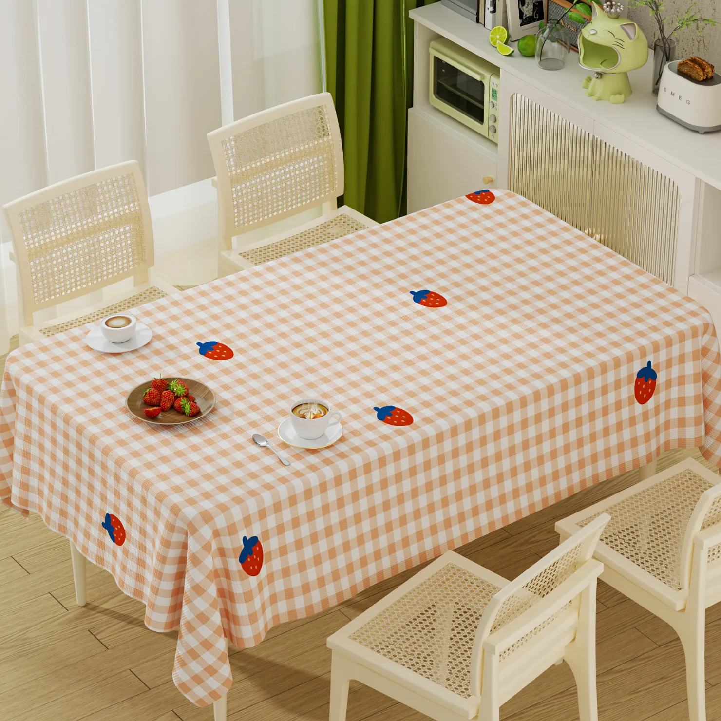 Modern Style Living Room Tablecloth High-quality Hotel Dining Table Cover Cloth PVC Waterproof Oil Resistant Home Tablecloth