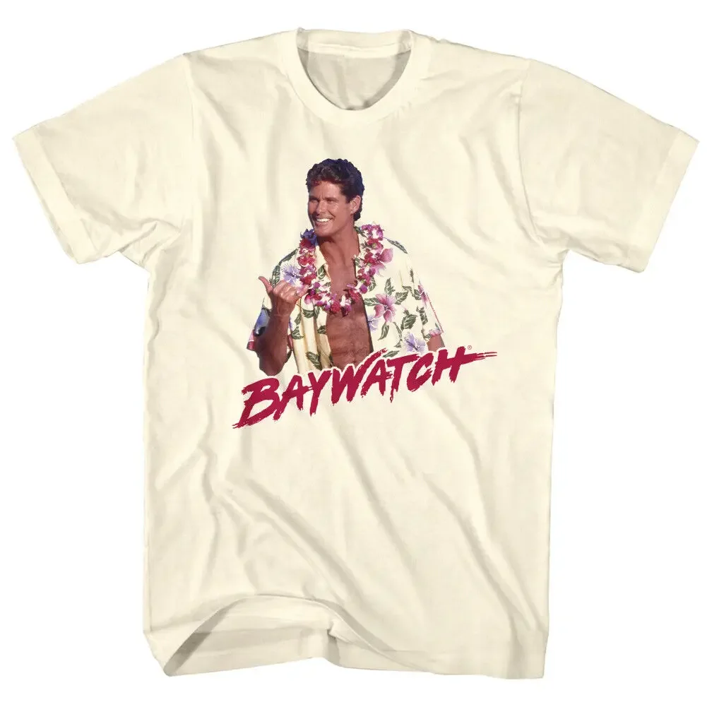 Baywatch Mitch in Hawaii Men's T Shirt Aloha David Hasselhoff