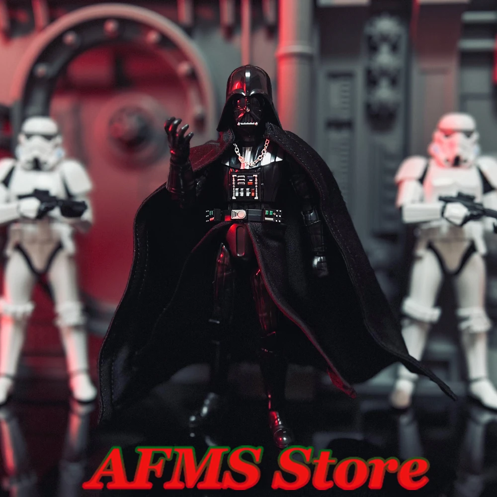 1/12 Men Soldier Empire Warrior Cape Darth Vader Battle Black Skirt Hem Cloak Accessory For 6Inch Action Figure Model Dolls