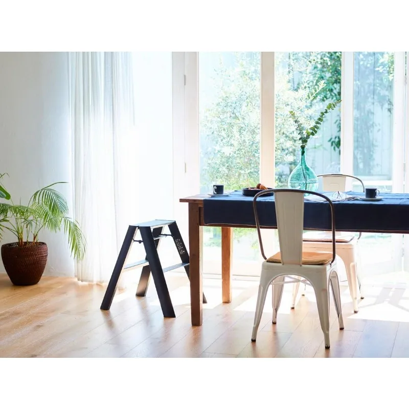 Escadas Lucano Step Stool, 2-Step Black