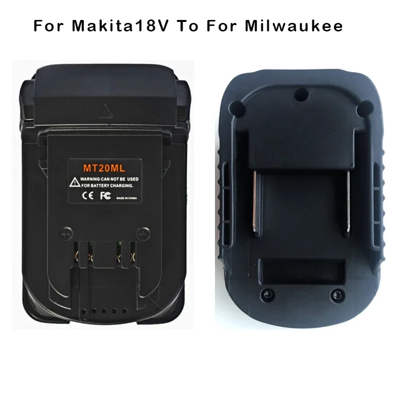 

MT20ML Battery Adapter Converter For Makita 18V Li-Ion Battery Bl1830 Bl1860 Bl1815 To For Milwaukee 18V Lithium Batteries