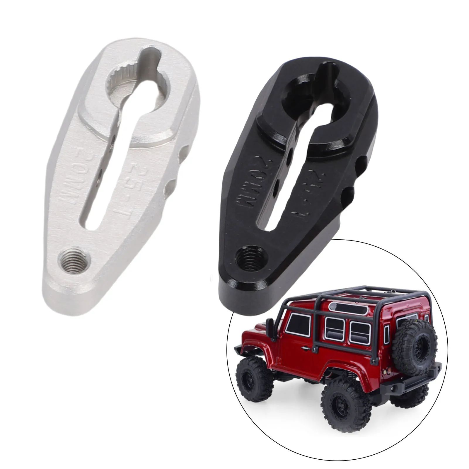 Servo Arm 25T 20MM Servo Horn Replacement Alloy for VP Vanquish 1/10 RC Car Servo Horn Steering Clamping Arm