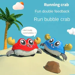 1Pc Random Colored Running Crab Cute Pet Car Mini Car Toys Walking Back and Forth for Baby Toys