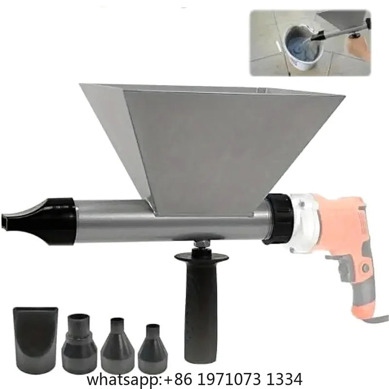 Mortar Grout Applicator Machine 4-Nozzle Portable Cement Gun for Doors Windows Masonry Floor Caulking