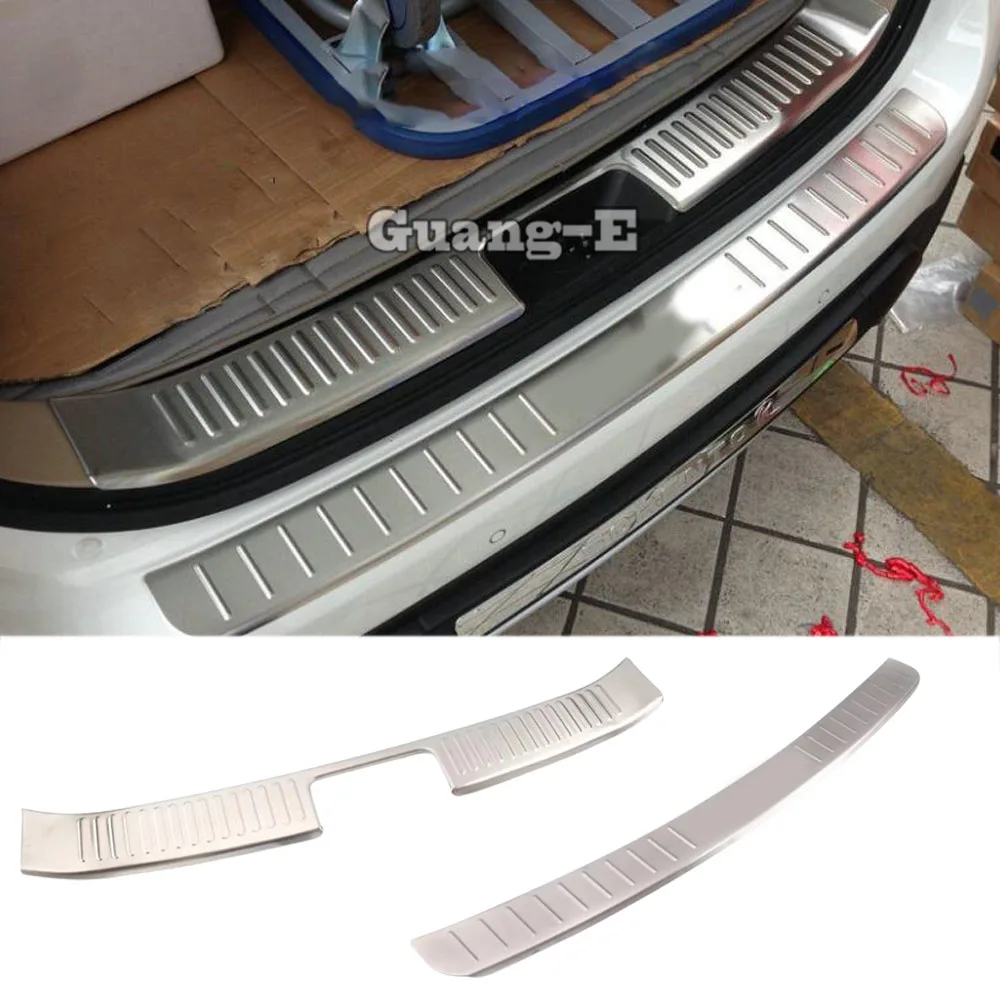 

For Kia Sorento 2013 2014 Car Cover Stainless Steel Outside/Inside Rear Bumper Tailgate Pedal Strip Trim Plate Lamp Threshold