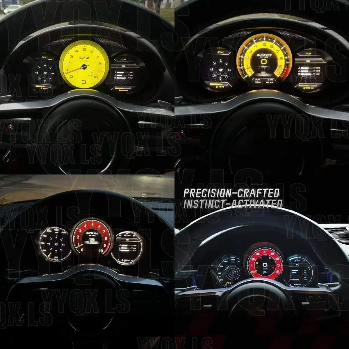 For Porsche 987/Cayman 2005-2012 Virtual Cockpit Car Multimedia Speed Meter Instrument Screen LCD dashboard  Digital Cluster