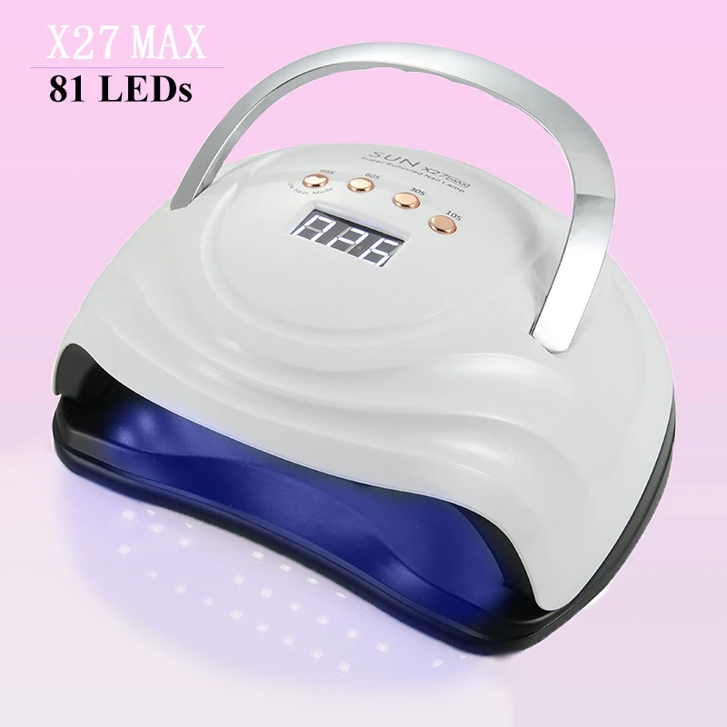 Big Power UV LED Lamp For Nails With 4 Timer Memory Function 81LEDs Lamp For Fast Gel Polish Drying Lamp Nail Equipment